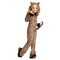 Pretty Leopard Girls Costume Leopard Print Jumpsuit with Tail and Marabou Trim